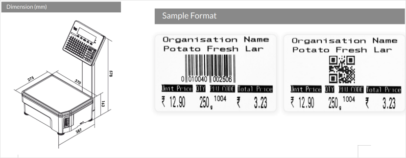 RX-850EV Label Printing Scale